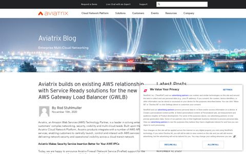 Aviatrix builds on existing AWS relationship, with Service ...
