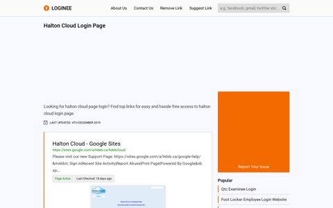 Halton Cloud Login Page - loginee.com logo loginee