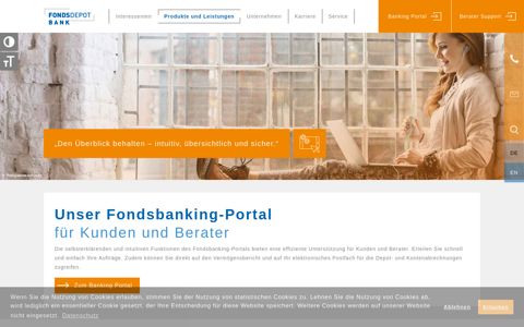 Online Portal | Fondsdepot Bank