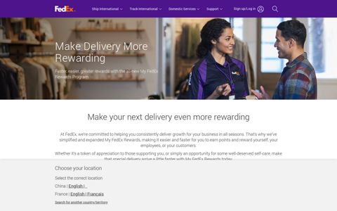 My FedEx Rewards |FedEx China