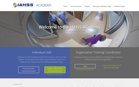 - IAHSS Testing Center