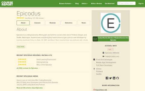 Epicodus Reviews Page 2 | Course Report | Course Report