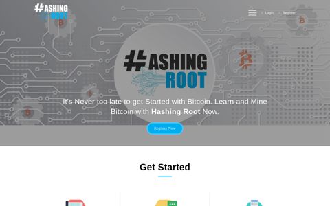 Hashing Root - Learn and Mine bitcoins with us