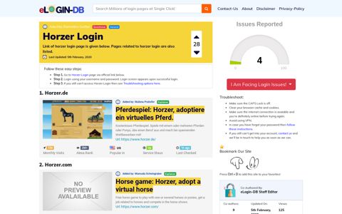Horzer Login - A database full of login pages from all over the ...