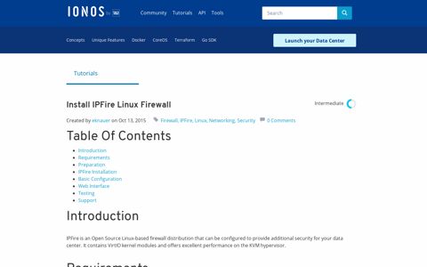 Install IPFire Linux Firewall | IONOS DevOps Central