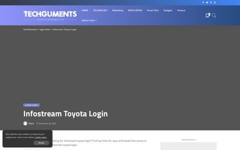 Infostream Toyota Login - TechGuments