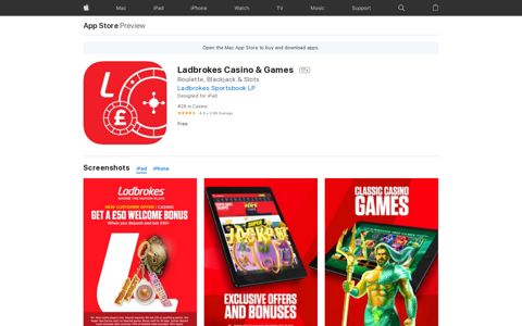 ‎Ladbrokes Casino & Games on the App Store