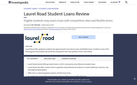 Laurel Road Student Loans Review - Investopedia