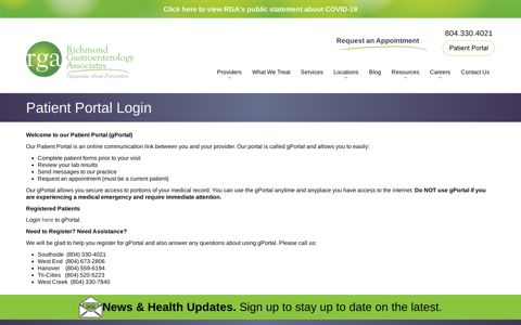 Patient Portal Login - Richmond Gastroenterology Associates
