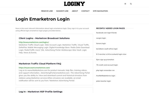 Login Emarketron Login ✔️ One Click Login - loginy.co.uk