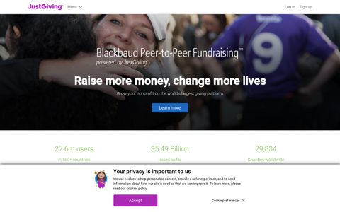 JustGiving for Charities