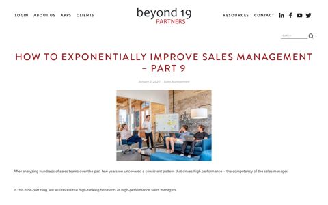 How to exponentially improve sales management – Part 9 ...