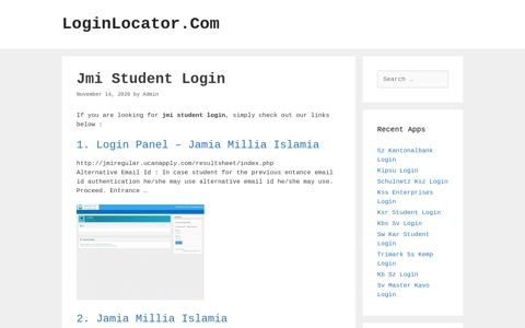 Jmi Student Login - LoginLocator.Com