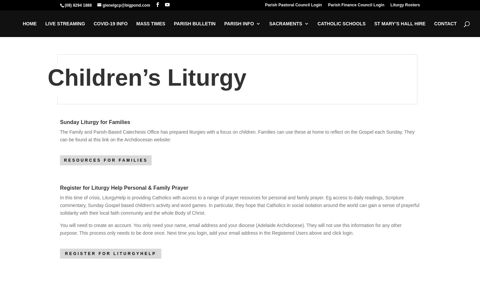 Children's Liturgy - Glenelg Catholic Parish Our Lady of ...