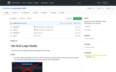 teralove/no-gvg-login-notify: Removes the GvG ... - GitHub