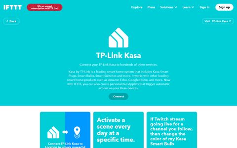 TP-Link Kasa works better with IFTTT - IFTTT.com
