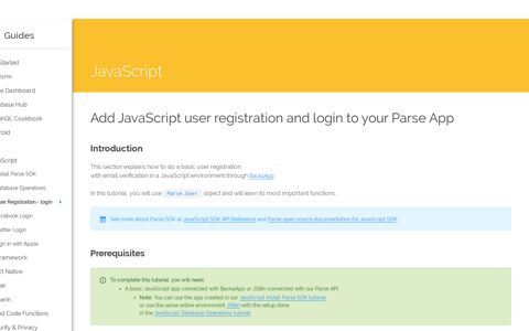 Add JavaScript user registration and login to your Parse App ...
