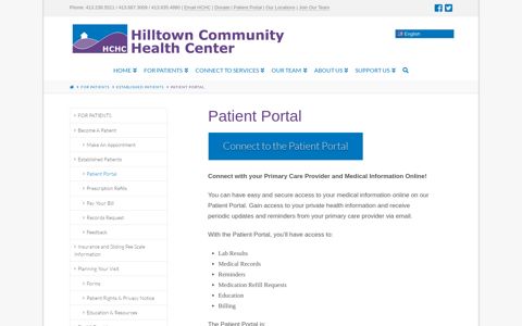 Patient Portal - Hilltown Community Health Center