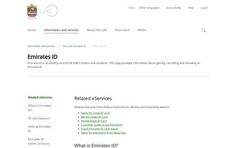 Emirates ID - The Official Portal of the UAE Government