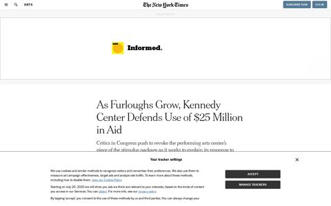 As Furloughs Grow, Kennedy Center Defends Use of $25 ...