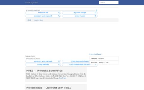 [LOGIN] Inres Uni Bonn FULL Version HD Quality ... - Portal login link
