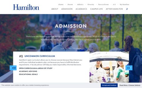 Admission - Information - Hamilton College
