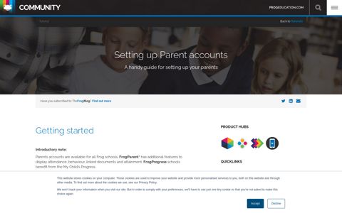 Setting up Parent accounts :: Frog Education