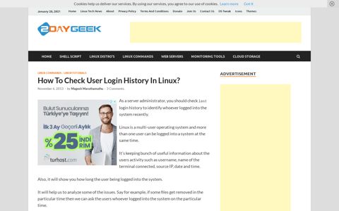 How To Check User Login History In Linux? | 2daygeek.com