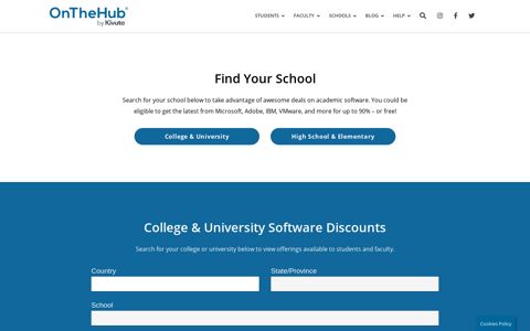 Find Your School – Student and Faculty Software Discounts ...