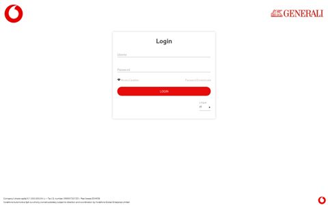 Vodafone Automotive - Login