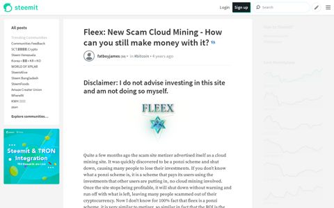 Fleex: New Scam Cloud Mining - How can you still make ...