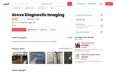 Grove Diagnostic Imaging - Diagnostic Imaging - Phone Number