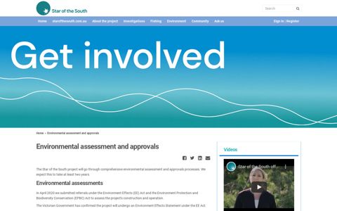 Environmental assessment and approvals | Star of the South