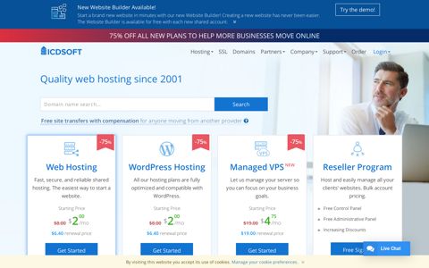 ICDSoft: Quality web hosting since 2001