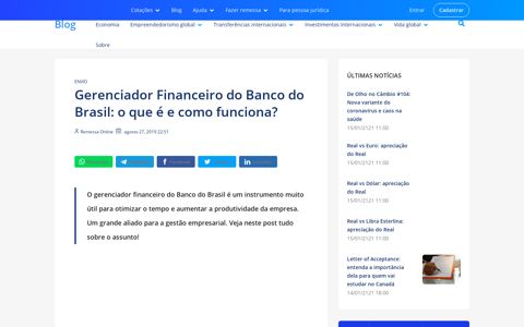 Gerenciador Financeiro do Banco do Brasil: o que é e como ...