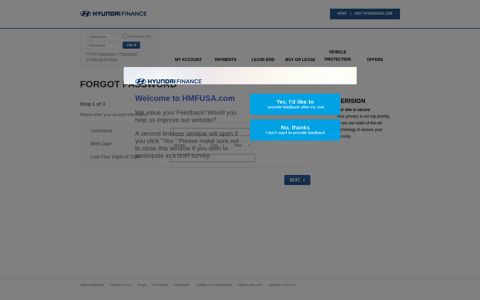 Hyundai Motor Finance Forgot Password