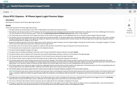 Cisco IPCC Express - IP Phone Agent Login Process Steps