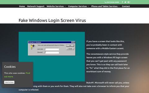Fake Windows Login Screen Virus | Computer Repair ...