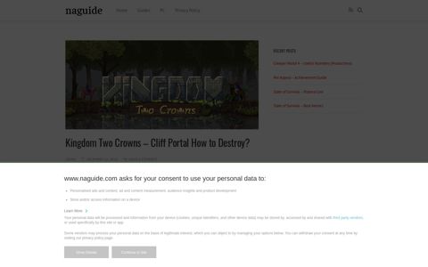 Kingdom Two Crowns - Cliff Portal How to Destroy? - Naguide