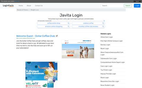Javita Login - Welcome Guest - Dollar Coffee Club - LoginFacts