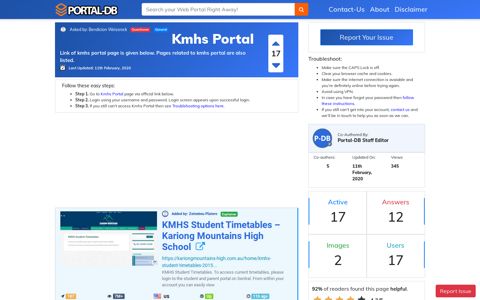 Kmhs Portal