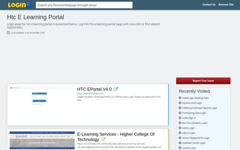 Htc E Learning Portal - Loginii.com