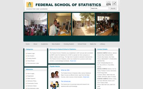FEDERAL SCHOOL OF STATISTICS