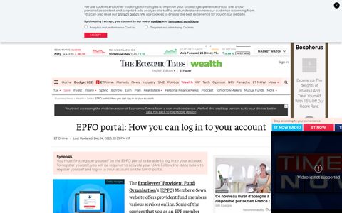 EPFO portal: How you can log in to your account - The ...