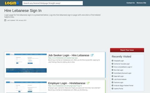 Hire Lebanese Sign In - Loginii.com