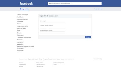 I Can't Log In | Facebook