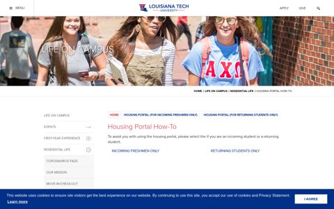 Housing Portal How-To | Louisiana Tech University