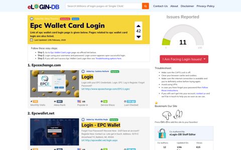 Epc Wallet Card Login - login login login login 0 Views