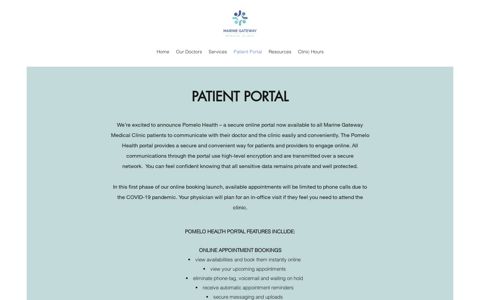 PATIENT PORTAL | MG Medical