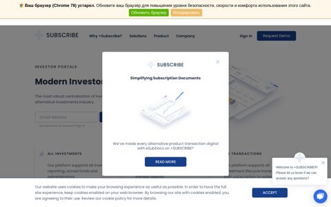Investor Portal | +SUBSCRIBE®